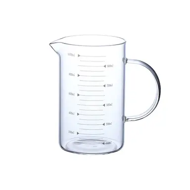 BJ 1000ml Borosilicate Glass Measuring Cup