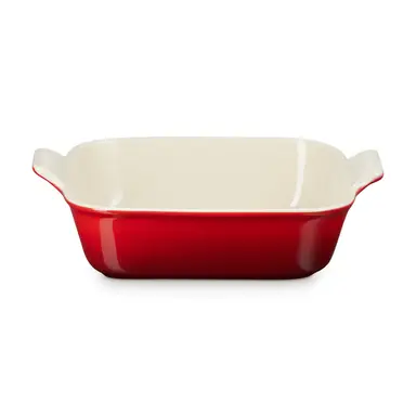 Le Creuset Auflaufform Tradition quadratisch 23 cm Kirschrot