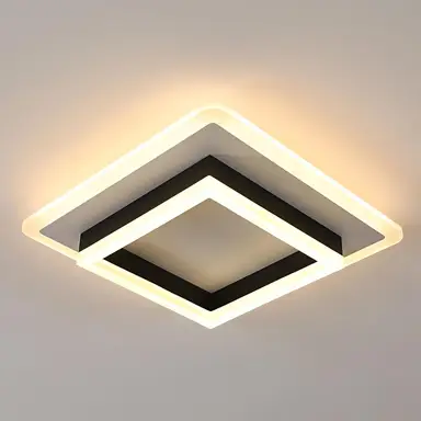 Goeco Innenwandleuchte LED Gebogenes Design 15W 1687LM 41CM Acryl Wandleuchte 6500K Kaltweiß für Wohnzimmer Schlafzimmer Flur Treppenhaus