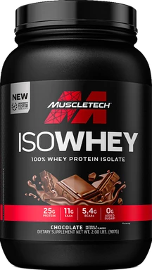 MuscleTech ISO Whey 100% Molkenisolat, 907 g, Schokolade