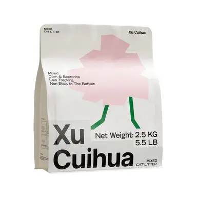 XUCUIHUA Litière pour chat minérale et végétale 2.5kg