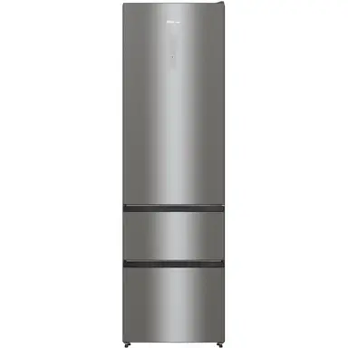 Hisense RM469N4ACDUK 2m Tall 60cm Wide Frost Free Fridge Freezer - Stainless Steel - D Rated