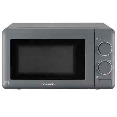 DAEWOO Manual Solo Microwave Grey - 20L, 800W, 5 Power Settings, Defrost Function, SDA1961