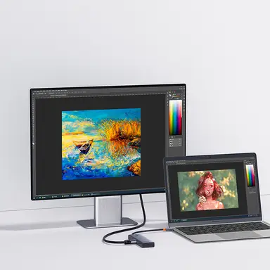 Baseus UltraJoy Series 5-Port HUB Docking Station Space Grey（Type-C to HDMI4K@30Hz*1+USB 3.0*3+PD*1）