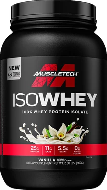 MuscleTech ISO Whey 100% Whey Isolate, 900g, Vanille