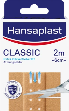Hansaplast Hansa Classic Atmungsaktives Tape (2m x 6cm)