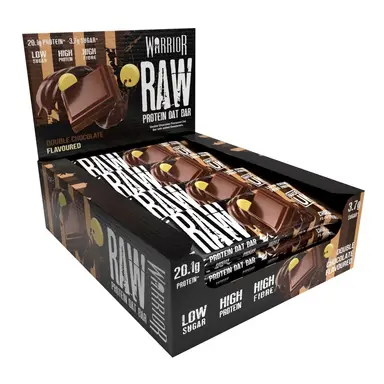 Warrior RAW Protein Flapjack - Doppelschokolade - 12 Riegel