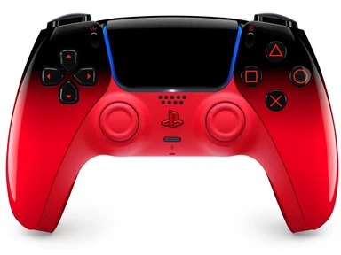 Sony PlayStation draadloze controller DualSense Hyperpop Techno Red-editie voor PS5- en PC-consoles – rood