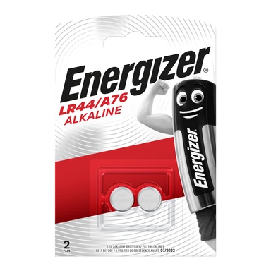 Energizer LR44 / A76 Alkaline Button Batteries – Pack of 2