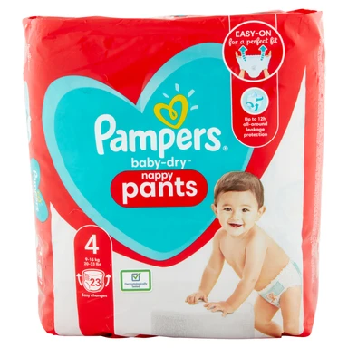 Pampers Baby-Dry Nappy Pants Size 4 23 Pack