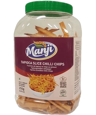 Manji Snacks Tapioka-Scheiben Chili-Chips 150 g