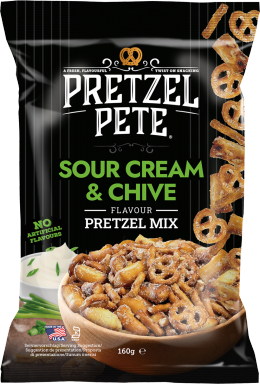 Pretzel Pete - Sour Cream & Chive Pretzel Mix - 160g