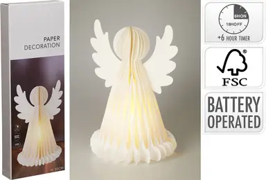 ANGEL PAPER 50CM LED WHITE