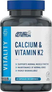 Applied Nutrition Calcium + Vitamin K2 Bone Health Vegan Capsules - 60 Capsules