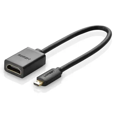 Ugreen Kabeladapter HDMI-Adapter - Micro HDMI 19 Pin 20cm schwarz (20134)