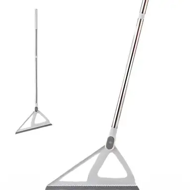 ochama x J.ZAO Raclette de Sol Multifonctionnelle, Balai Magique en Silicone pour Eau et Poussière, Grattoir de Nettoyage pour Fenêtres et Sols, Manche Long Ergonomique, Accessoire de Ménage Polyvalent et Efficace