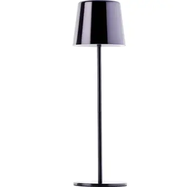 Brilliant Xaana Led Buitentafellamp 37 Cm, Zwart Verchroomd