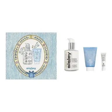 Sisley Émulsion Écologique Coffret 3-teiliges Geschenkset (Fortgeschrittene Formel Ökologische Emulsion 125ml + Express Flower Gel 60ml + OMAGGIO All Day All Year 10ml)