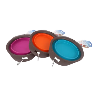 NOBLEZA Faltbare Haustier-Futternapf, L 30 x B 23 x H 7,4 cm