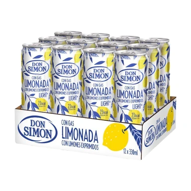 DON SIMON Citronnade pétillante pack 12x33cl