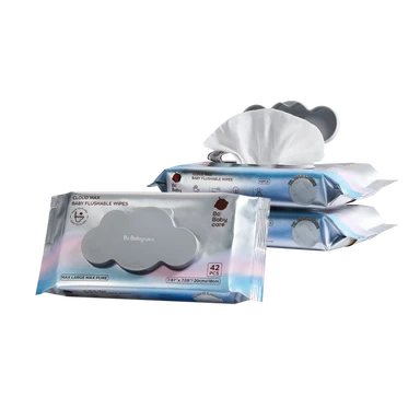 Bc Babycare herunterspülbarer Feuchttuch, 3 Packungen × 42 Tücher