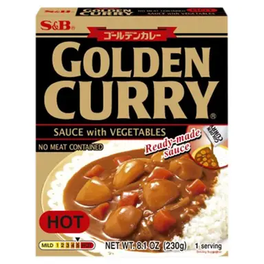 S&B Goldn Curry With Veg Hot 230G