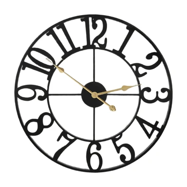 HAITANG 311 Wall Clock 47cm Black