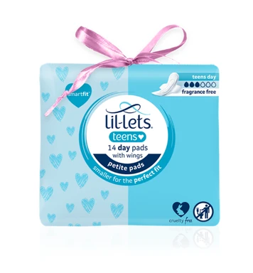 Lil Lets Teens Day Pads with Wings 14 Pads