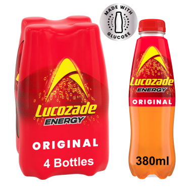 Lucozade Energy Original 4 X 380ml