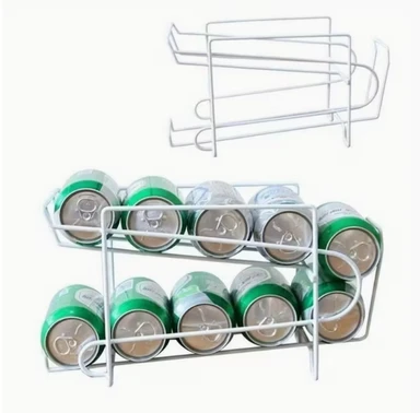 White Coke Rack (Set of 2)