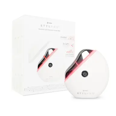 STYLPRO Heated LED Electric Gua Sha, 3 Lights, For Face&Neck&Shoulder&Legs, Sculpted Angled Design, Sonic Vibration Massage