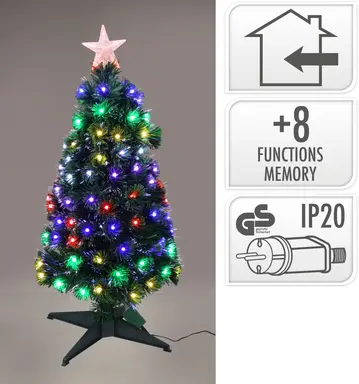 XMAS TREE 90CM FIBER OPTIC RGB