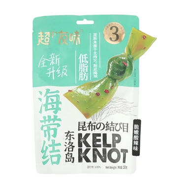 Chaoyouwei Nœuds d'algues saveur aigre et épicée -150 g
