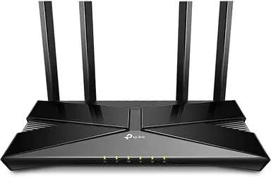 TP-Link Archer AX23 AX1800 Dual-Band Wi-Fi 6 Router (1201Mbps 5GHz, 574Mbps 2.4GHz, 4×Gigabit LAN-Ports, WPA3, HomeCare, Tether APP), unterstützt keine DSL-Funktion