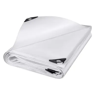 Laneetal Wasserdichte LKW-Plane mit Ösen 3x6m 180g/m² Planenstoff Schutzabdeckung Zeltplane für Gartenmöbel Holz Trampolin, Camping, reißfest beidseitig beschichtet, Grau