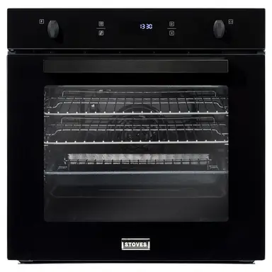 Belling ST SEB602PY Pyrolytic Built-In Electric Single Oven, 60cm, Black, A Rated