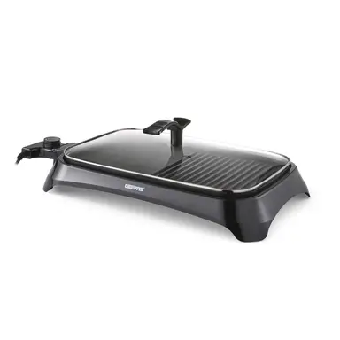 Geepas 1600W Electric Barbecue 2-in-1 Grill With Hot Plate