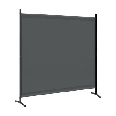 WOLTU 1-Flügel-Raumteiler 180x177 cm, freistehender Sichtschutz für Innen & Außen, Trennwand für Balkon, Terrasse, Garten, Dunkelgrau