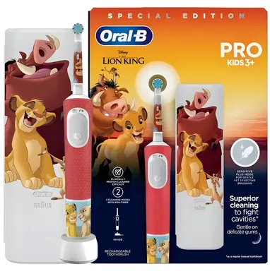 ORAL-B Vitality PRO Kids Lion King - Elektrische tandenborstel - 2-min timer leuk design