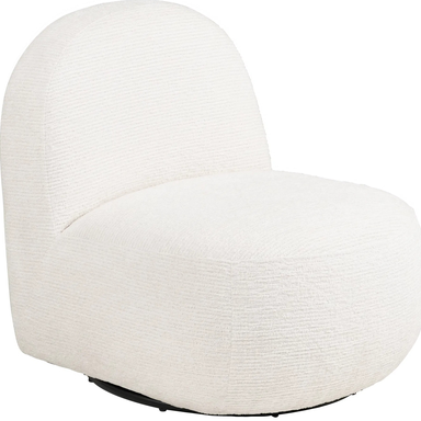 House Nordic Fauteuil de salon pivotant - Blanc cassé
