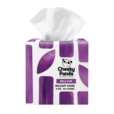 The Cheeky Panda Balsam Facial Tissues Cube 48Sheets 4Ply