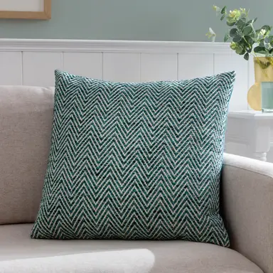 Wylder Cushion Croft Square Teal 50x50cm