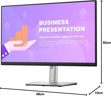 Dell 24 USB-C HUB Monitor - P2422HE ohne Standfuß - 60,5 cm (23,8"), Schwarz