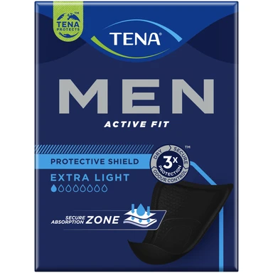 Tena Men Active Fit Absorbent Shield | Incontinence Pad 14 Pack