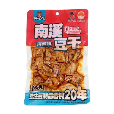 Hao Ba Shi Nanxi Tofu Snack Spicy Flavor 95g