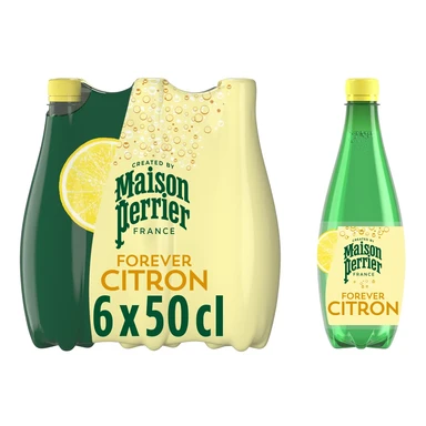 MAISON PERRIER FOREVER Boisson gazeuse aromatisée citron - 6 x 50 cl