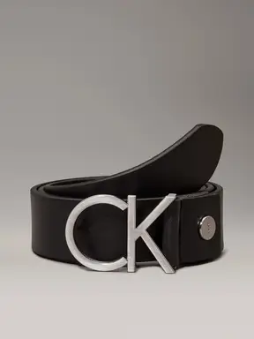 Calvin Klein damesriem met verstelbaar logo, 3,5 cm, zwart, 90