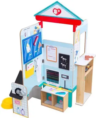 KidKraft doen alsof dierenarts pop-up speelset - multikleur, 18 stuks