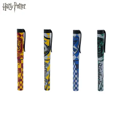 4pcs Harry Potter Hogwarts 4-House Pen Set Officially Licensed Gryffindor Slytherin Ravenclaw Hufflepuff Stationery Gift Wizarding World