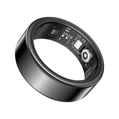 VoxorAI  SY02 Black 11#  Call Reminder, Heart Rate, Blood Oxygen, Sleep, Exercise Monitoring, Video Browsing, Remote Care Smart Ring